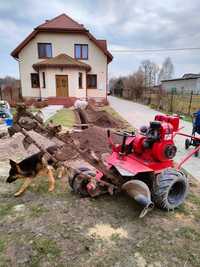 Koparka Łańcuchowa wykopy liniowe pod rury kable nawodnienie odpływy