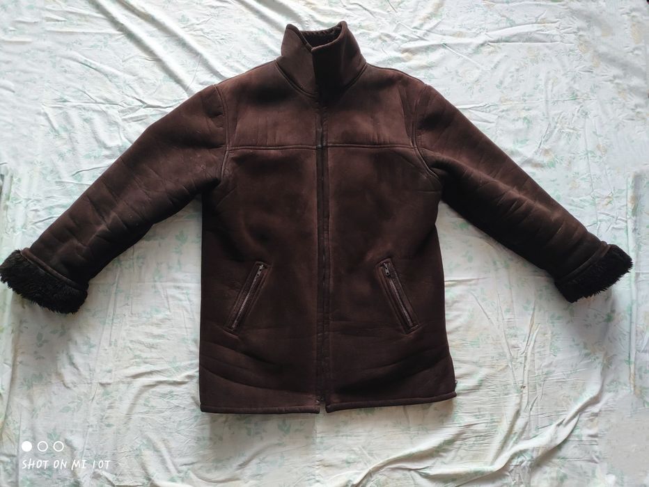 Дубленка мужская коричневая / дублянка чоловіча