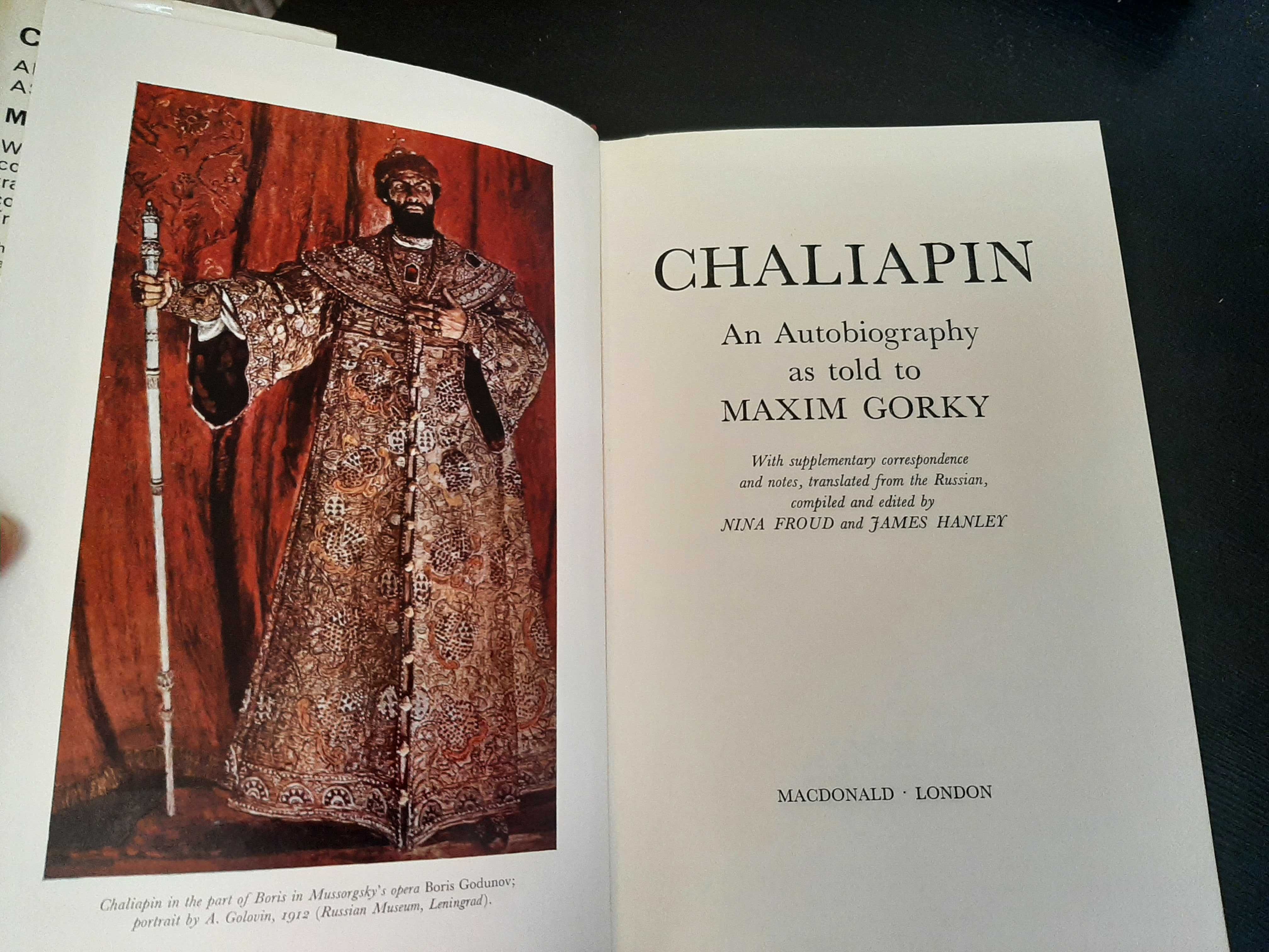 Chaliapin: an Autobiography, as told to Maxim Gorky