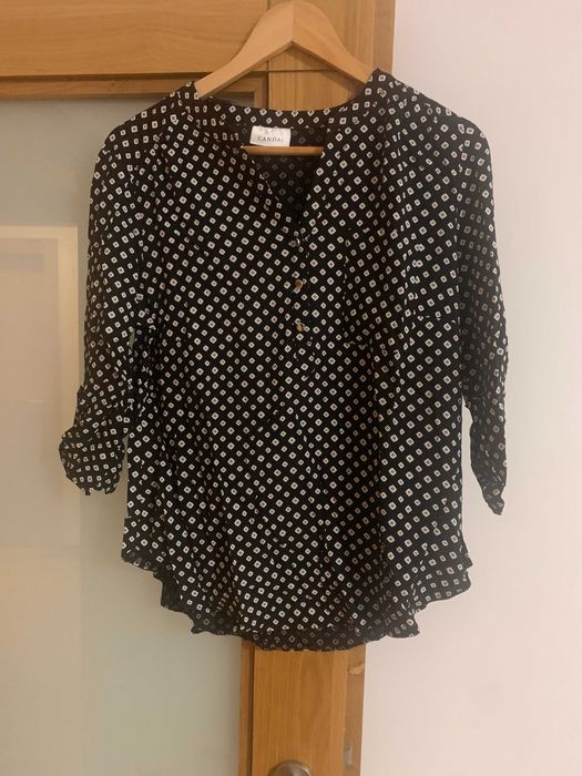 camisa sehora zul e branca - preço negociavel