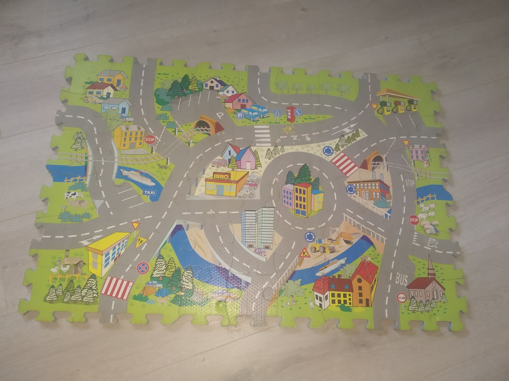 Grube puzzle piankowe 54 elementów