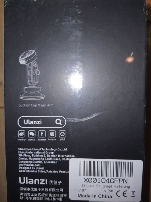 O-LOCK Ulanzi Suction Cup Magic Arm magnetyczny uchwyt na telefon