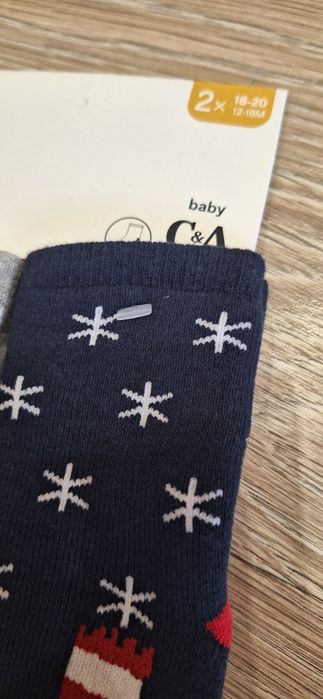Продам махрові носочки зі стоперами C&A 18-20
