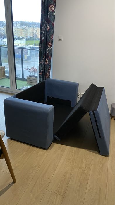 Kanapa Sofa Ikea Askeby rozkladana 2-osobowa niebieska Stan bdb Gdynia