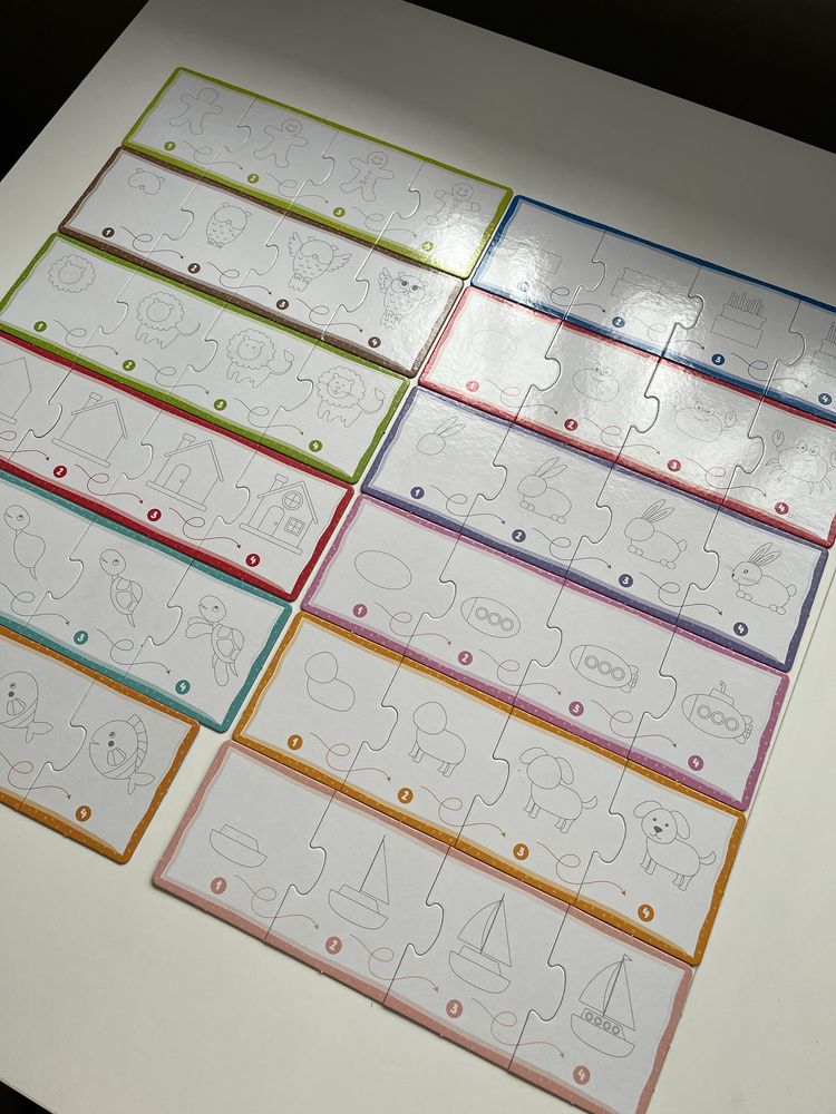 Rysowanie dla dzieci - nauka rysowania mazakiem zmywalnym puzzle 3 lat