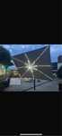 Parasol z oswietleniem led4x4- bateria solarna !!!HIT SEZONU juz u NAS