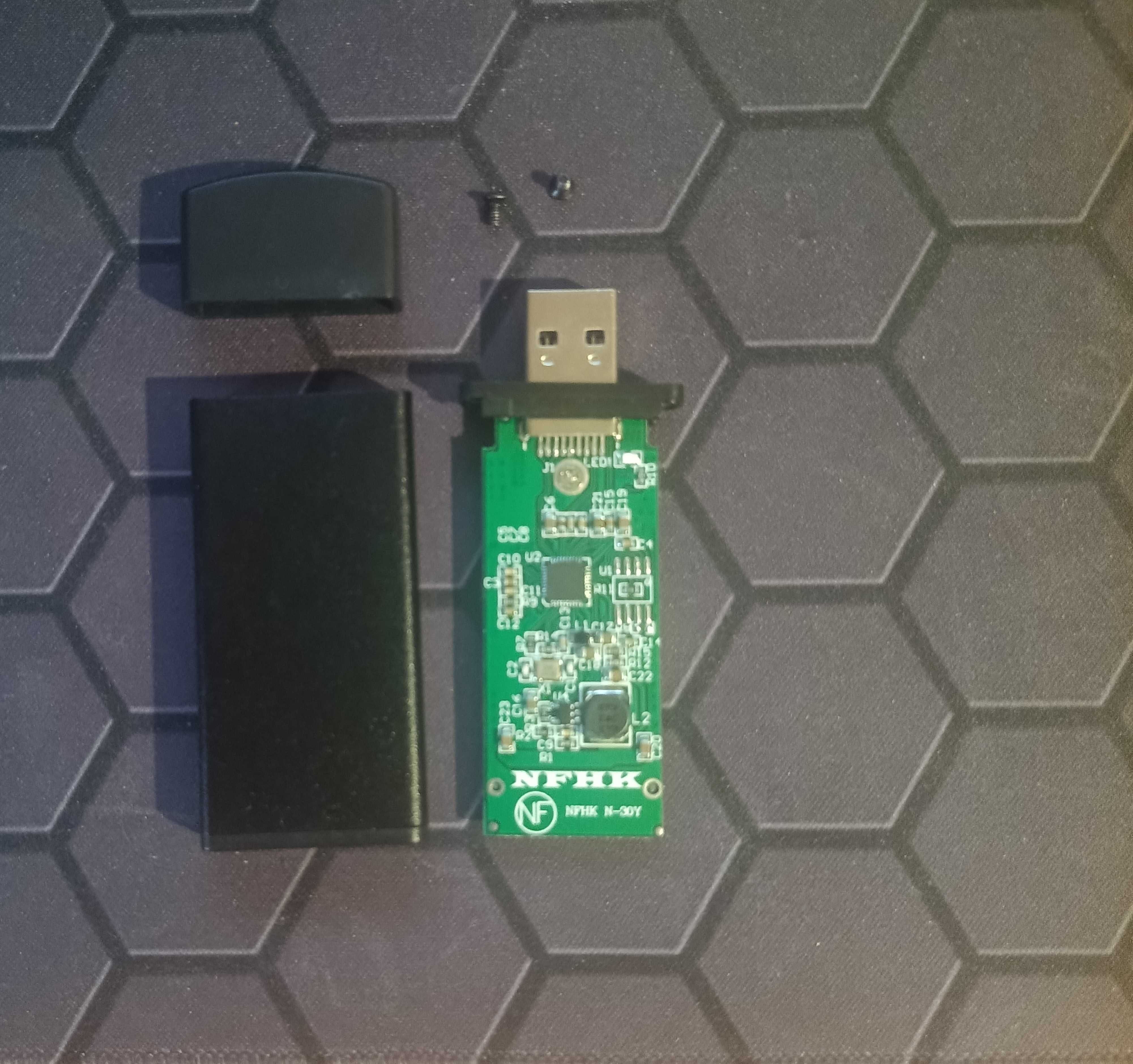 Зовнішній металевий корпус для SSD M.2 SATA 2242 з роз'ємом USB 3.1