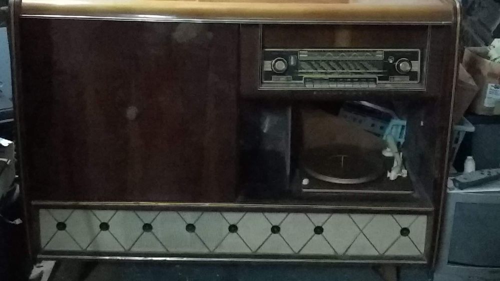 Móvel rádio e gira-discos blaupunkt arkansas 58