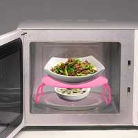 Wszechstronny plastikowy stojak grzewczy do kuchenki mikrofalowej