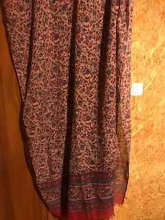 Szal damski batystowy lub bawełniany