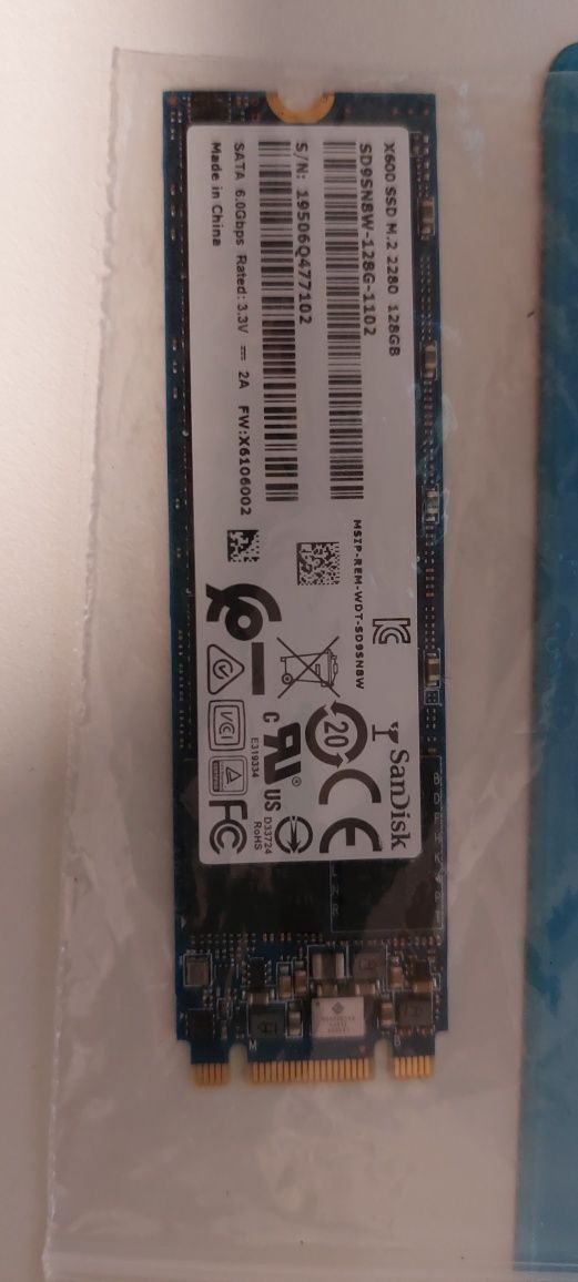 SSD 128GB Sandisk X600 m.2 2280