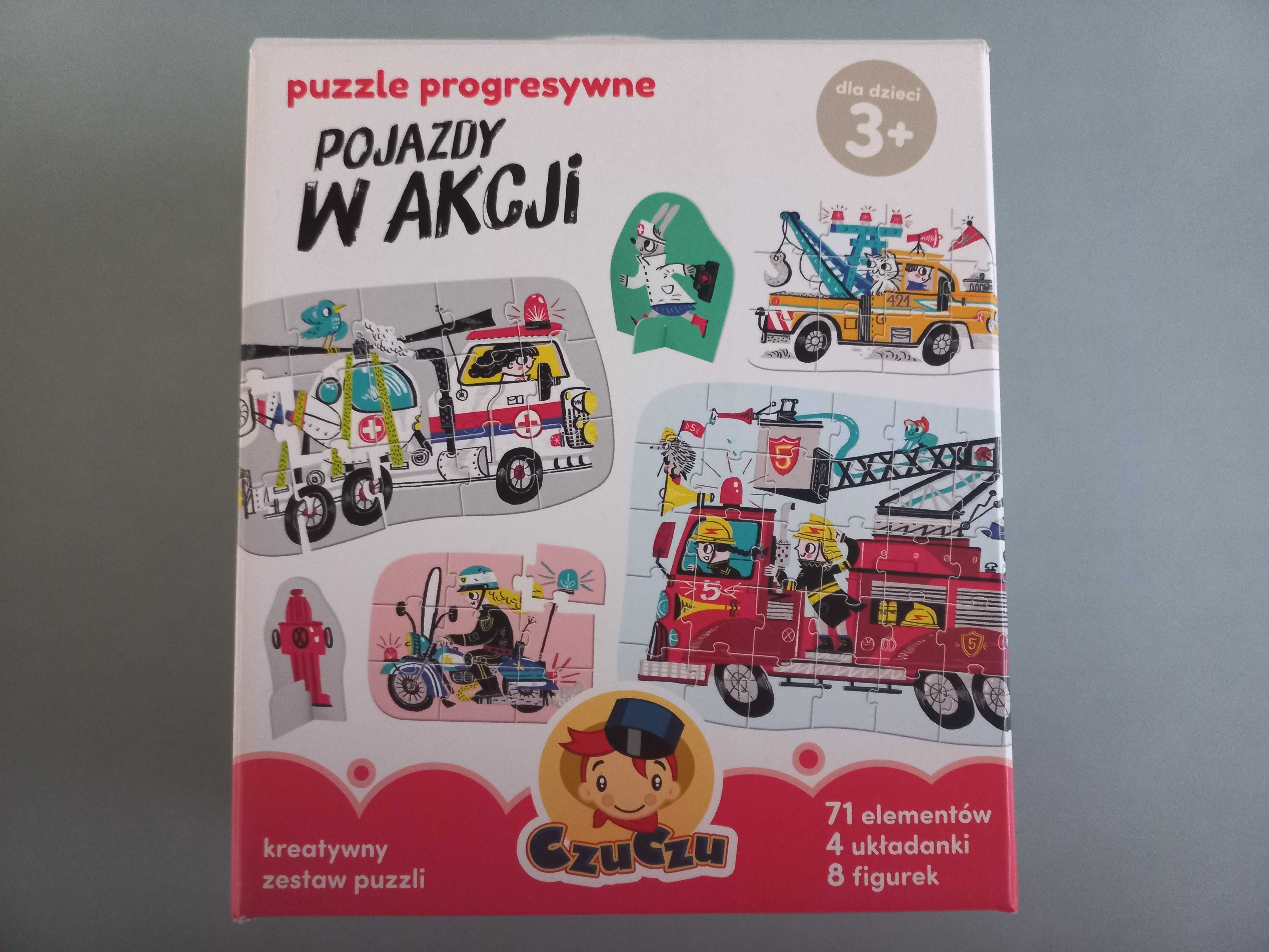 Zabawki edukacyjne  + puzzle pakiet 6 sztuk