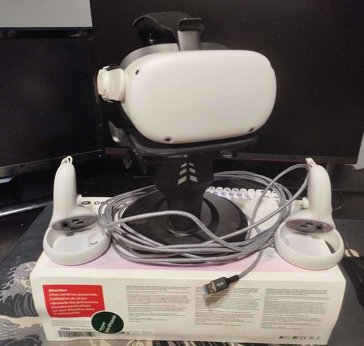 Meta Quest 2 + dodatki – stan bardzo dobry!