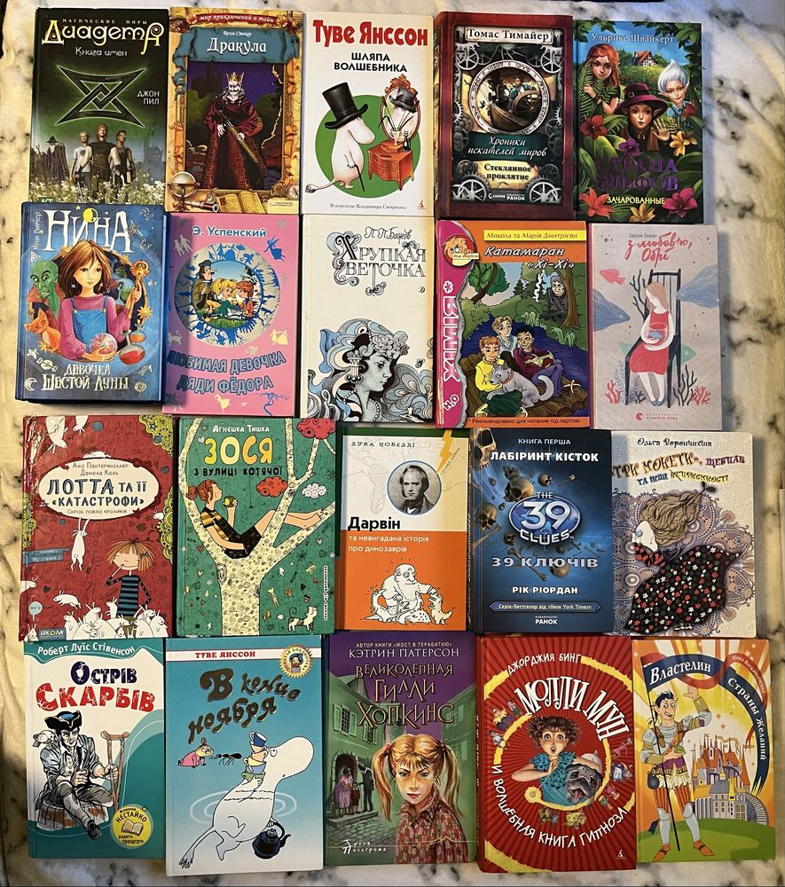 Книги подростковые, фантастика, детективы, ужасы укр/рос, Witch і ін.