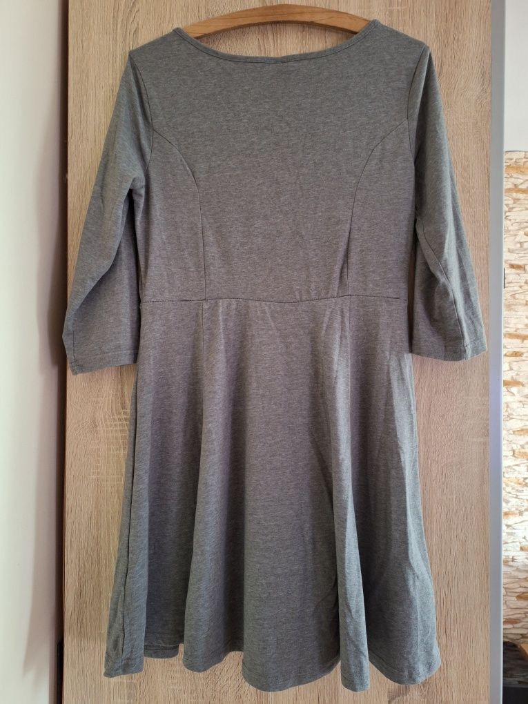 sukienka szara basic HM r L