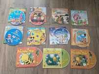 11 sztuk płytek DVD różnych bajek
