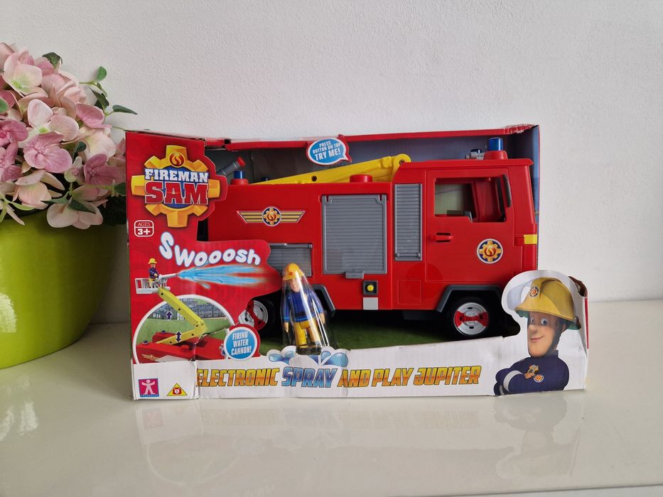 Strażak Sam Duży jupiter dzwięk woda ,auto strażackie strazak