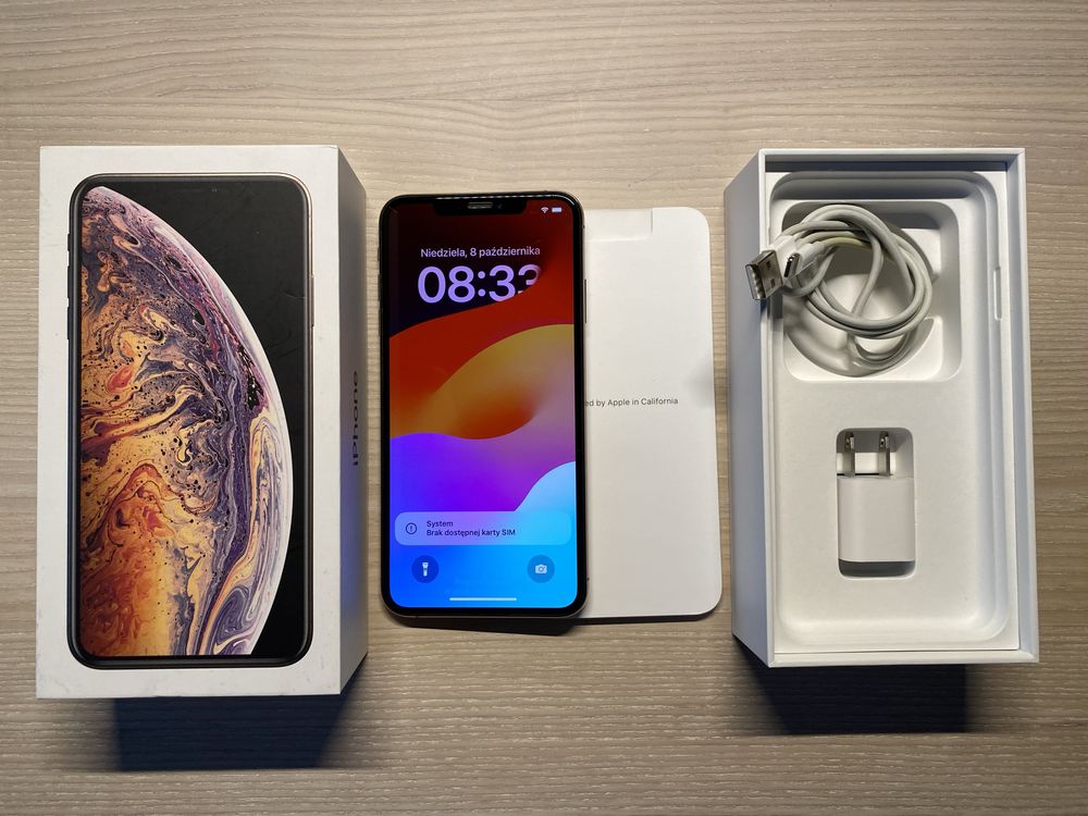 iPhone XS MAX 256GB rose gold, bardzo dobry, bateria 86%!