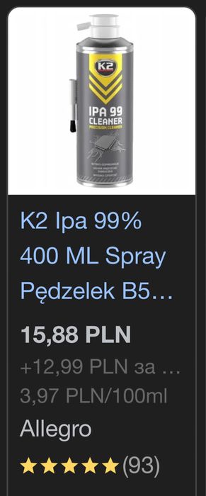 Ipa cleaner spray