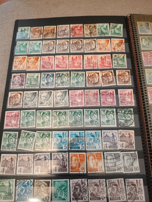 Stare pocztowe znaczki Niemcy strefy okupacyjne