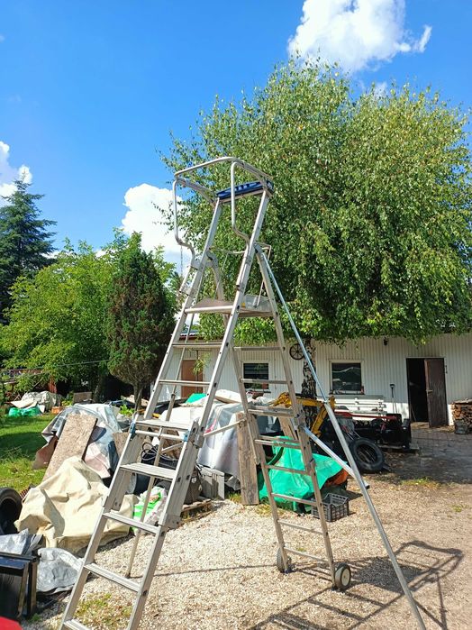 Drabina Aluminiowa Podest roboczy Rusztowanie 230 cm