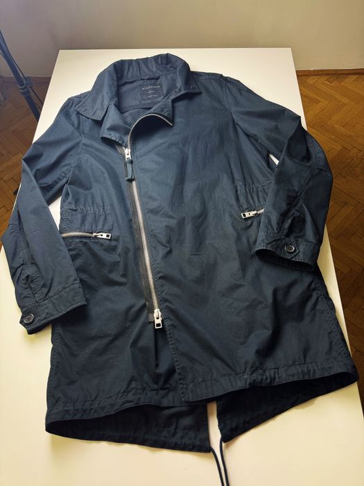 Płaszcz AllSaints Nero Fishtail Parka Navy kurtka rozmiar S oversized