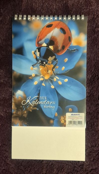 Kalendarz biurkowy pionowy 2026 Avanti