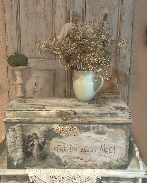 Kufer vintage Shabby chic