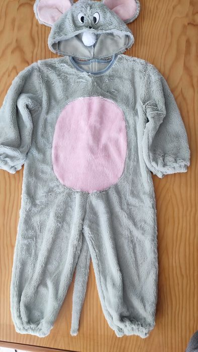 Fato de carnaval. Ratinha. 2/4 anos.