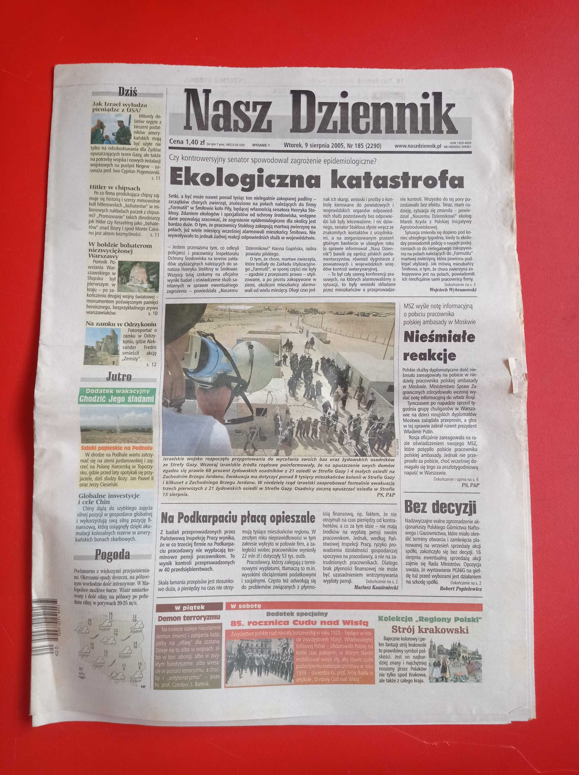 Nasz Dziennik, nr 185/2005, 9 sierpnia 2005