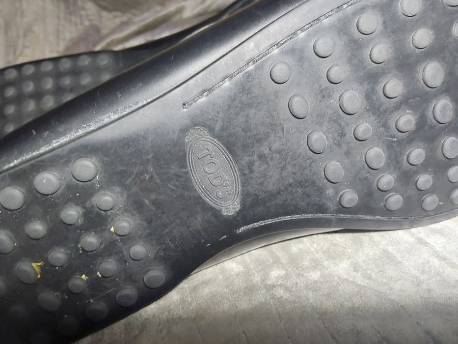 Туфли мокасины кожаные черные Tod's p.45 (30 cm)