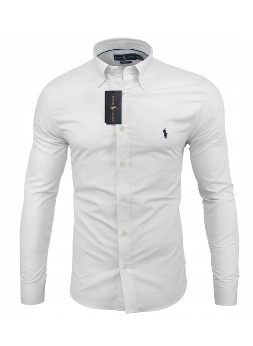 Koszula Polo męska czrna i biała