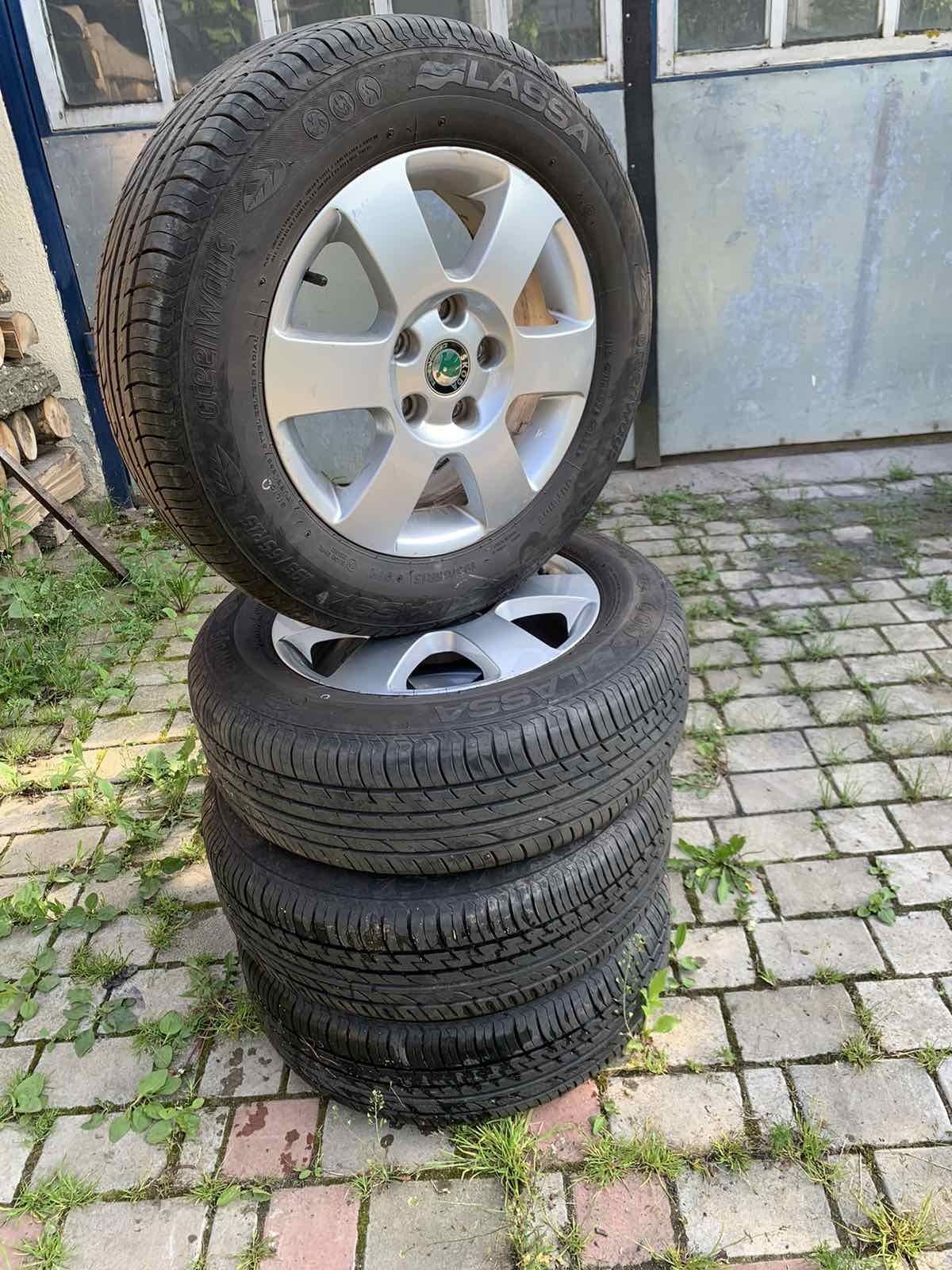 Диски Octavia A5 5*112 r15 + шини літні 195/65/r15