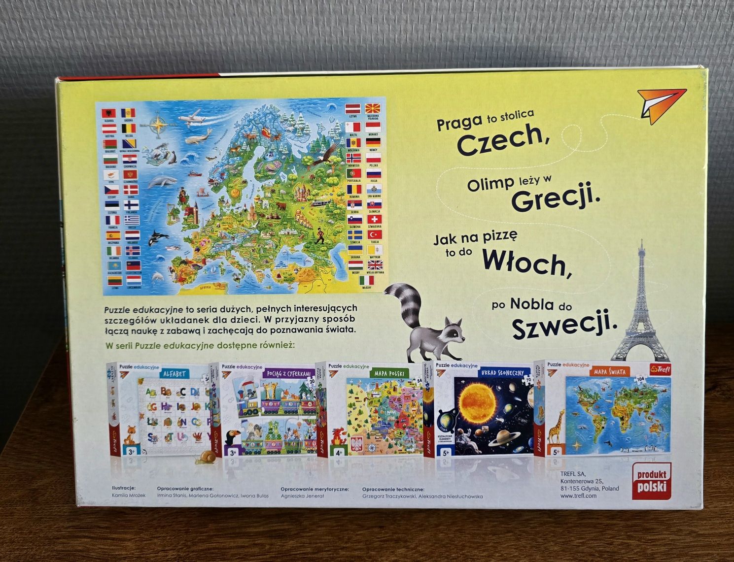 Puzzle Trefl 160 mapa Europy 6+