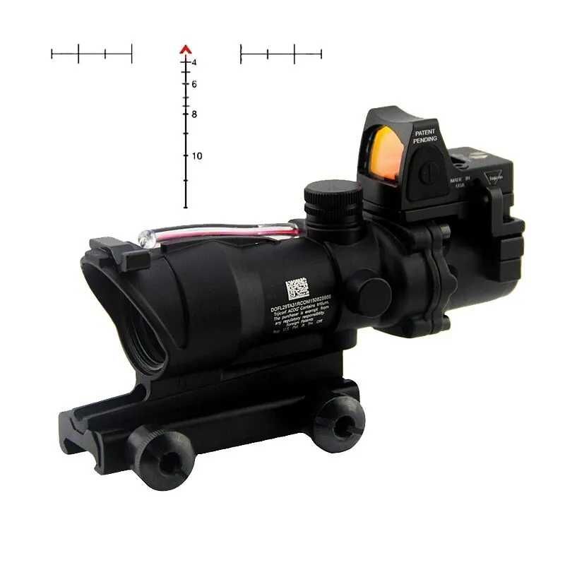 Оптический прицел TRIJICON ACOG 4x32 Red с мини коллиматором RMR USA