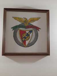 Quadro Benfica em ponto cruz