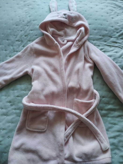 Podomka,płaszcz kąpielowy rozm122 słodki kroliczek