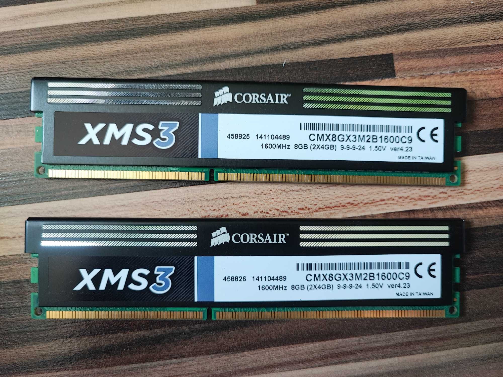 DDR3 Corsair XMS 8GB (2x4gb) 1600 MHz CL9