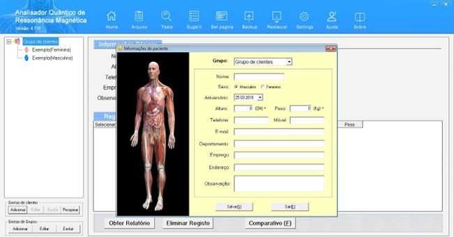 Analisador de Ressonância Magnética Quântica TOUCH NATURALEZA® Tech