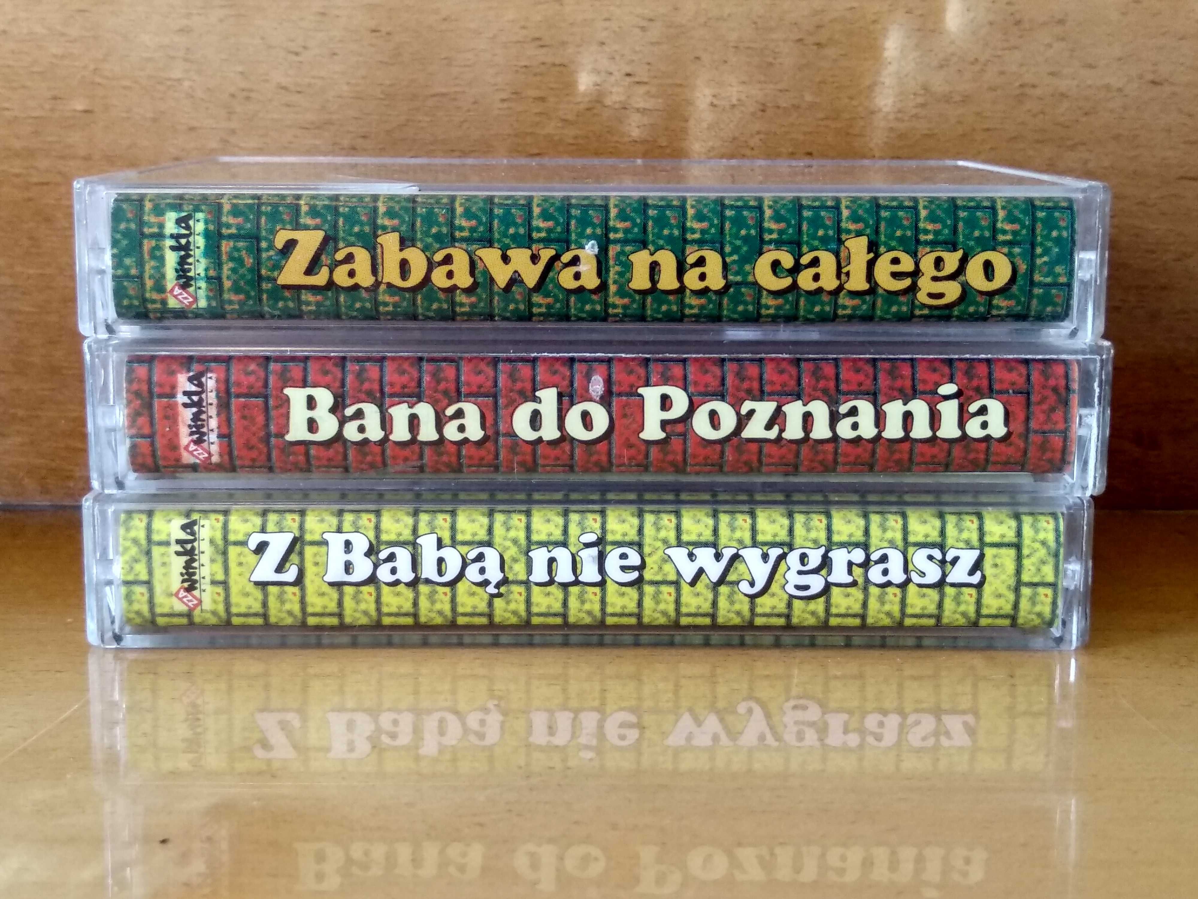 Zestaw 3 kaset magnetofonowych Kapela ZZA WINKLA z Poznania