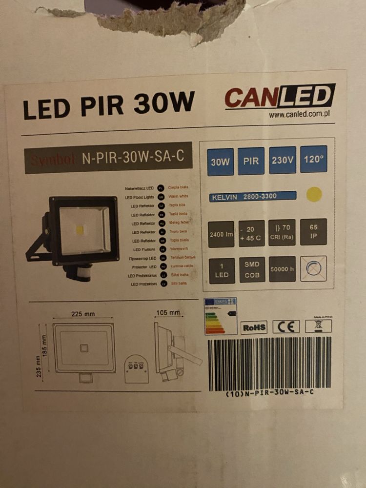 Projetor Led con sensor de movimento