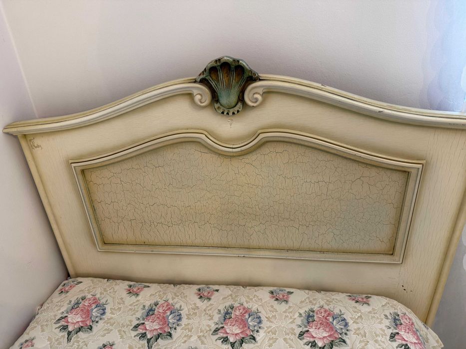 Ludwik łóżko, dwie szafki, unikat