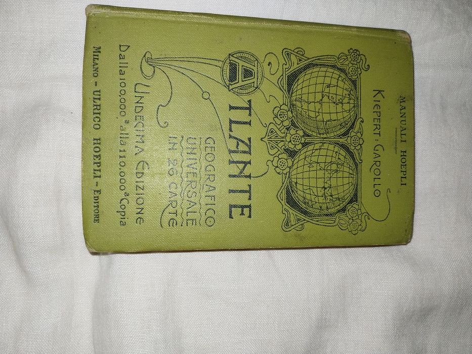 Atlante Geografico Universale – 1910 – 11ª edição – Ulrico Hoepli (com