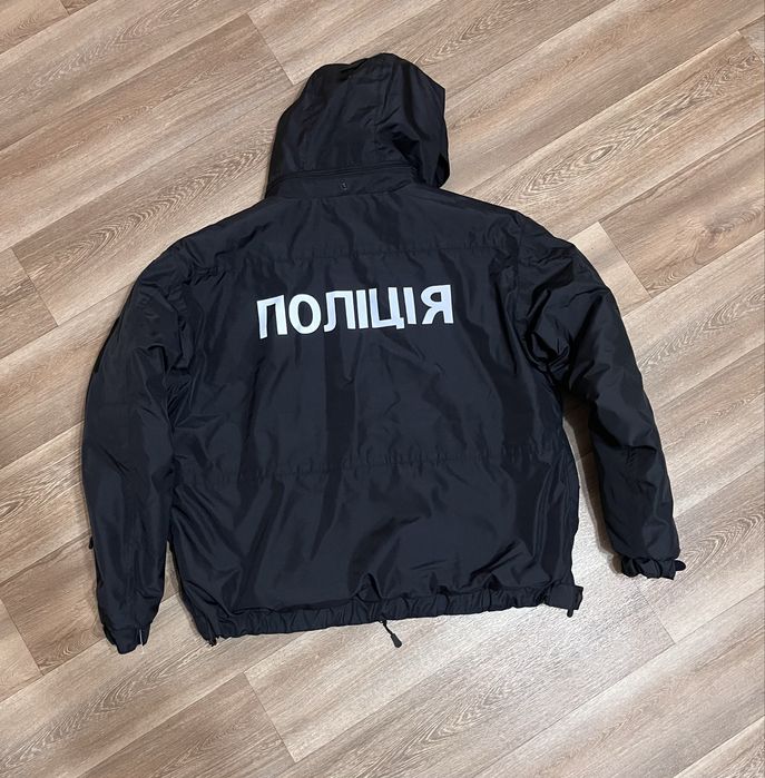 Куртка поліція зимова ідеальний стан з фліскою
