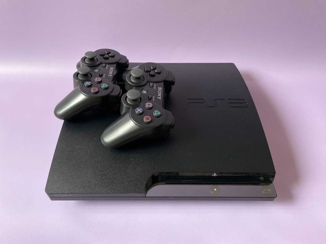 Sony PS3 Slim 500 Gb + 50 Ігор + Два джойстика, Гарантія