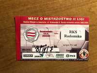 Bilet Szczakowianka Jaworzno - RKS Radomsko