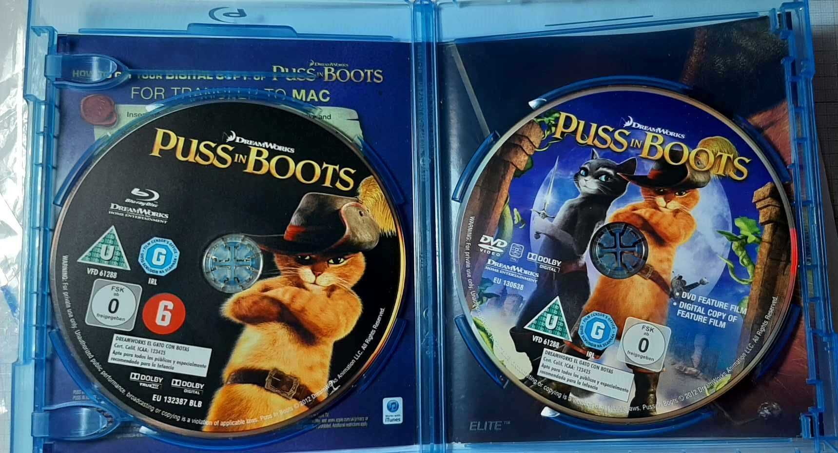 KOT W BUTACH Puss in Boots Blu-Ray + DVD wer.ENG