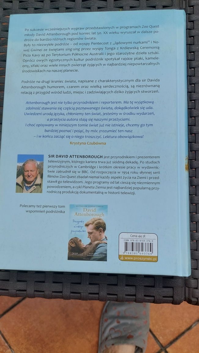 Książka, Dalsze podróże młodego podróżnika,  David Attenborough
