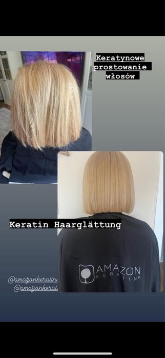 Keratynowe prostowanie wlosow Amazon  Keratin regeneracja +wygładzenie