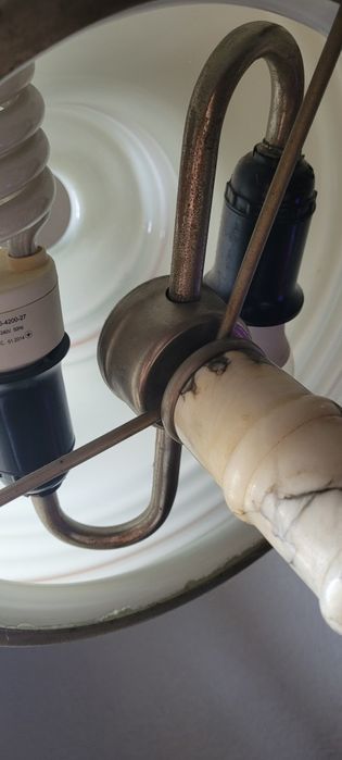 Лампа мармурова настільна, кабінетна 20 століття